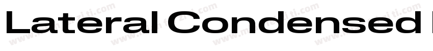 Lateral Condensed Medium字体转换